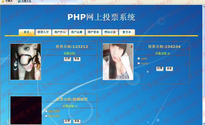 Դʵ-PHP_004ͶƱͶƱϵͳͼ